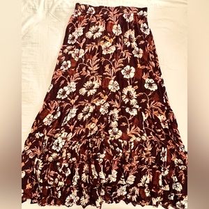 NWT Free People Rosie Printed Maxi Skirt MEDIUM (M)